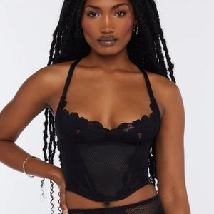 NWT SavagexFenty Floral Glow lace Bustier